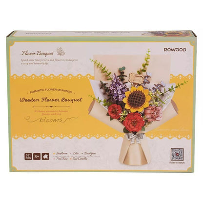 Robotime Puzzle 3d Ramo De Flores De Madera Tw01h Rowood