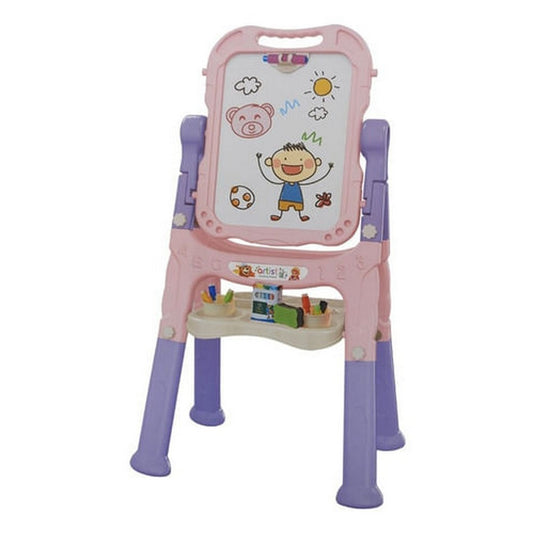 Pizarra C/atril Doble 88x49cm Rosa 1780407