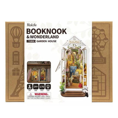 Robotime Puzzle 3d Book Nook De Casa Del Jardín Tgb06 Rolife