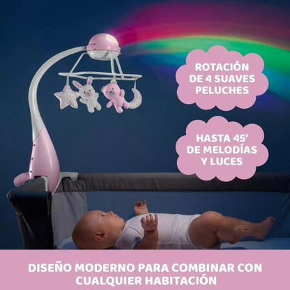 Chicco First Dreams Movil Rainbow Cot Rosa 0m+ 110411
