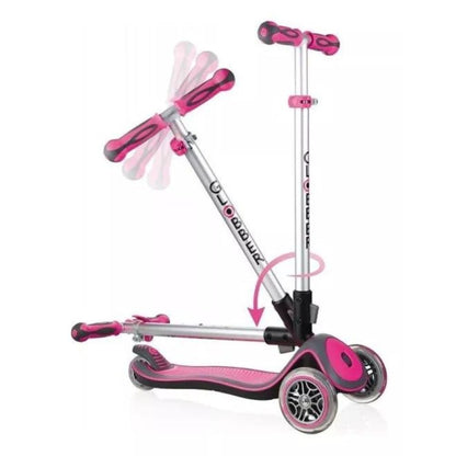 Patineta Globber Elite Con Luces Rosada Color Rosa