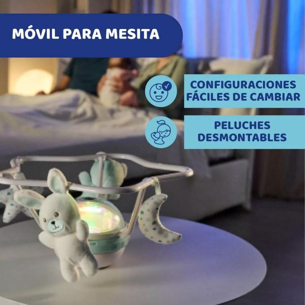 Chicco First Dreams Movil Rainbow Cot Celeste 0m+ 110412