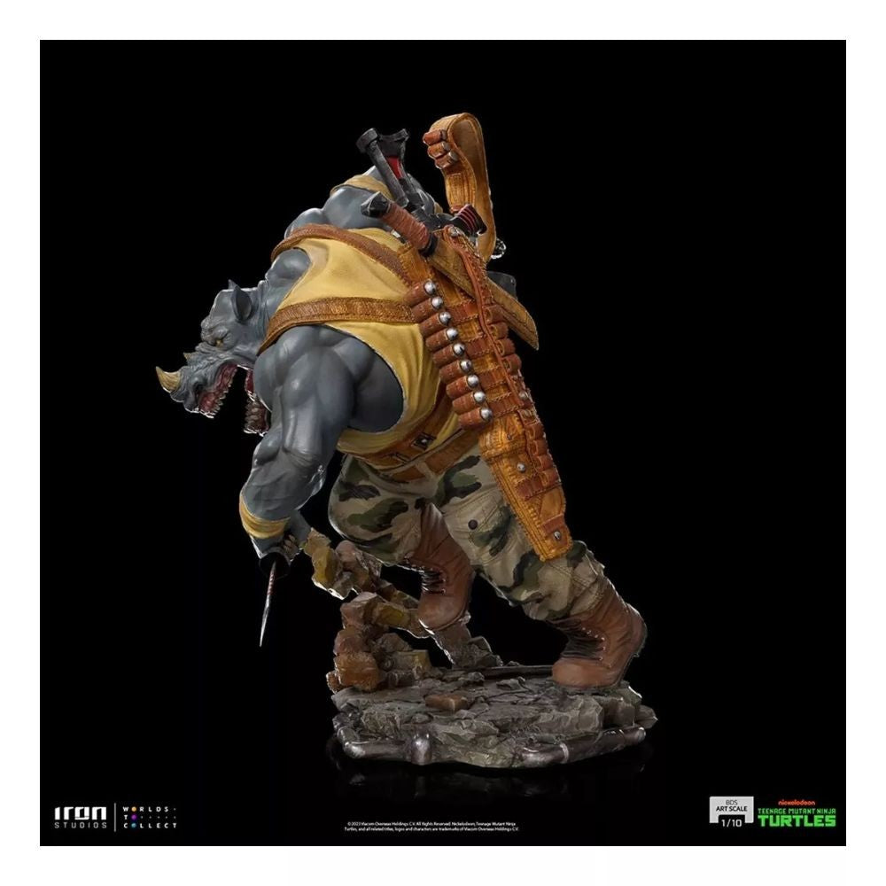 Figura Bds Escala 1/10 Rocksteady Tmnt 81023 Iron Studios