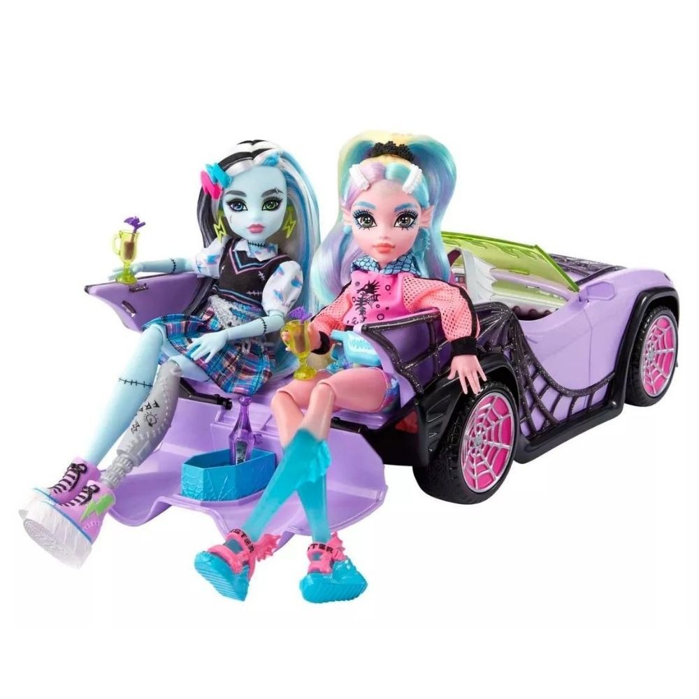 Monster High Vehículo Para Muñeca Ghoul Mobile Hhk6 Mattel