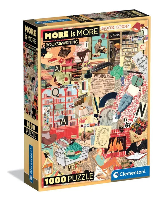 Clementoni Puzzle More Is More Books&writing 1000 Pzas 37074