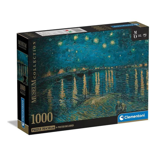 Puzzle Noche Estrellada Sobre Rodano 1000 Clementoni 37089