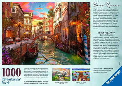 Ravensburger Puzzle 1000 Pzs Venice Romance 12000056