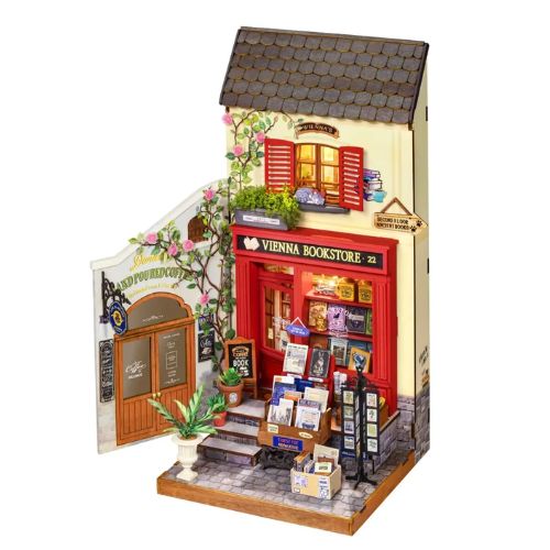 Robotime Puzzle 3d Vienna Bookstore Rolife Dg183