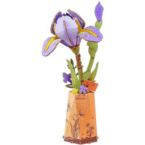 Robotime Puzzle 3d Lirio Purple Iris Rowood Tw121