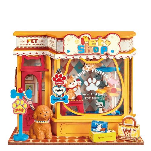 Robotime Puzzle 3d Pawfect Pet Shop Rolife Ds045