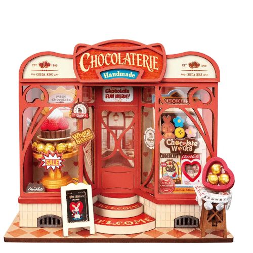 Robotime Puzzle 3d Sweet Chocolate Shop Rolife Ds046