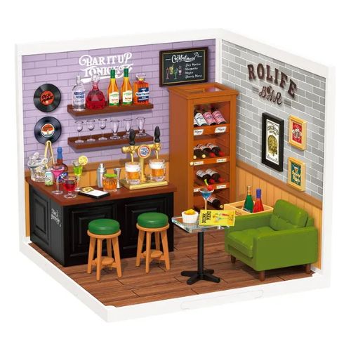 Robotime Puzzle 3d Leisurely Cheers Bar Rolife Dw012