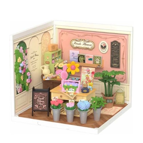Robotime Puzzle 3d Fresh Flower Shop Rolife Dw017b