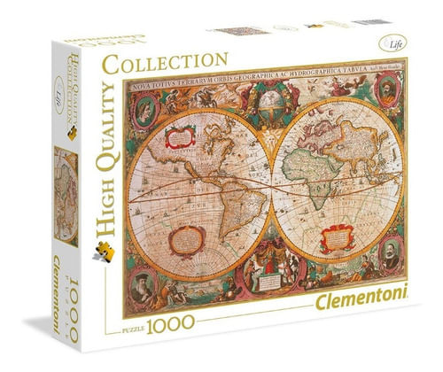 Puzzle Rompecabezas 1000 Pzs Mapa Antiguo Clementoni 31229