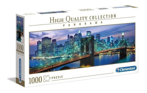 Puzzle Panorama 1000 Pzs Puente De Brooklyn Clementoni 39434