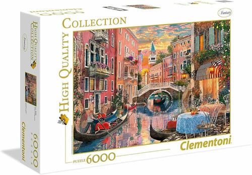 Puzzle 6000 Pzs Atardecer En Venecia Clementoni 36524
