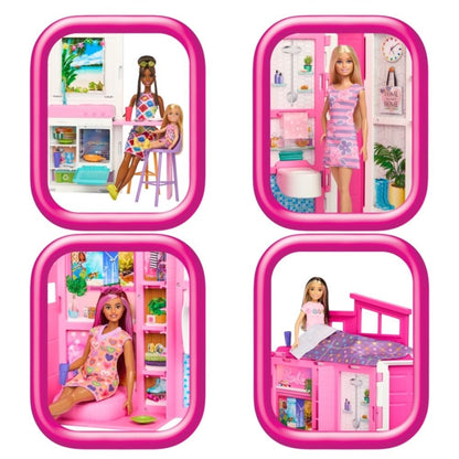 Barbie Casa De Muñecas Glam Con Muñeca Hrj77 Mattel