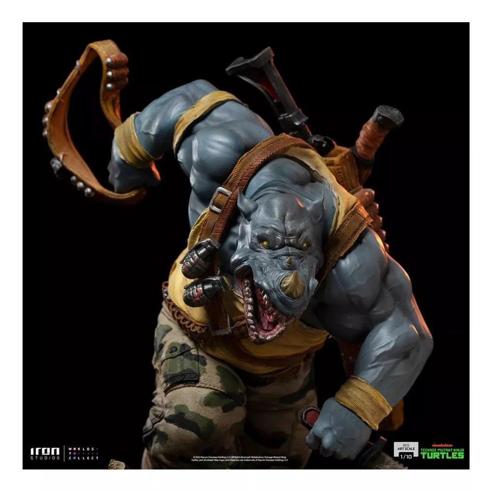Figura Bds Escala 1/10 Rocksteady Tmnt 81023 Iron Studios