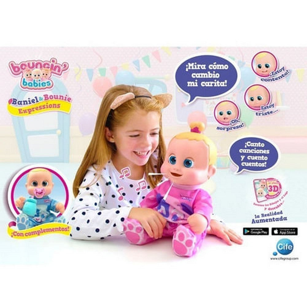 Bouncin Babies Muñeca Con Expresiones My Real Buddy 802019