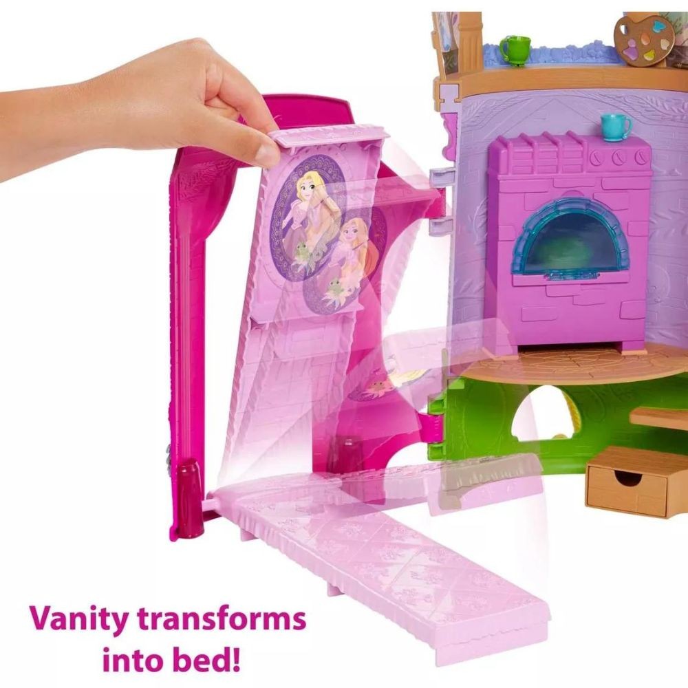 Muñeca Rapunzel Con Torre Hlw30 Mattel