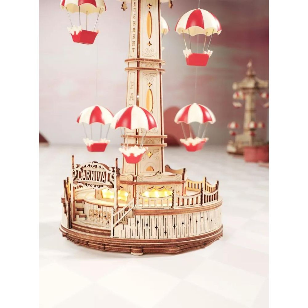 Robotime Puzzle 3d Torre De Paracaídas Ea01 Rokr