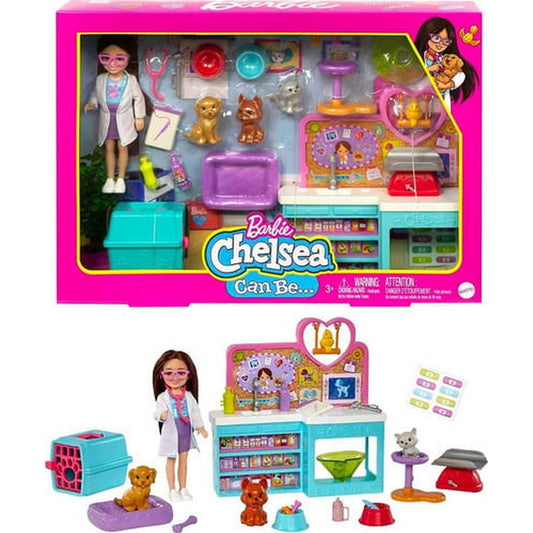 Muñeca Barbie Chelsea Veterinaria Hgt12 Mattel