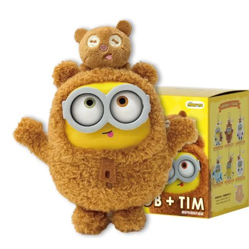 Minion Bob & Tim Vinilo Plush Llavero Blind Box 78863 52toys Best Buddies Forever