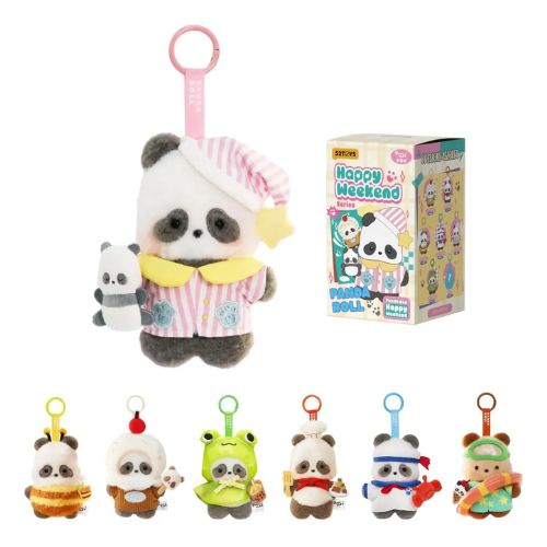 52toys Panda Roll Happy Weekend Serie Figura Blind Box 78860