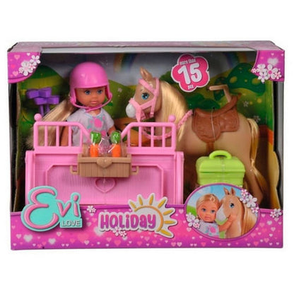 Muñeca Evi De Vacaciones Con Caballo 105733274038