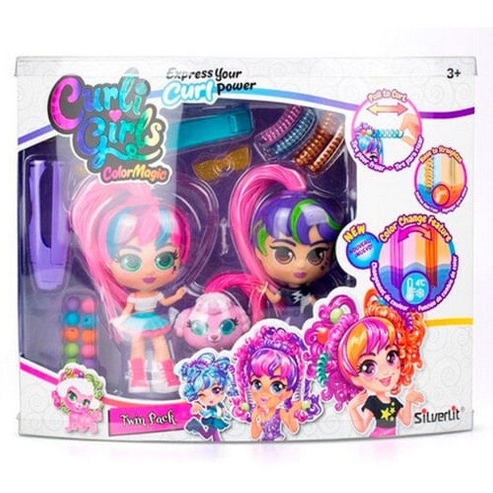 Muñeca Curligirls Cambia De Color Twin Pack 82079