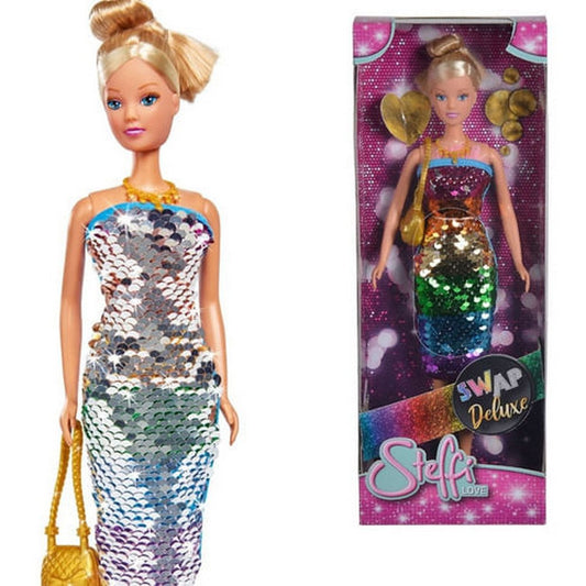 Muñeca Steffi Sl Swap Deluxe Vestido Lentejuelas 105733448