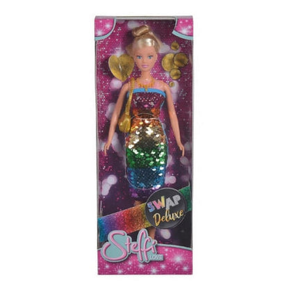 Muñeca Steffi Sl Swap Deluxe Vestido Lentejuelas 105733448