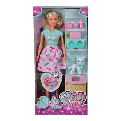 Muñeca Steffi Sl Con Mascota Kitty Love 105733489