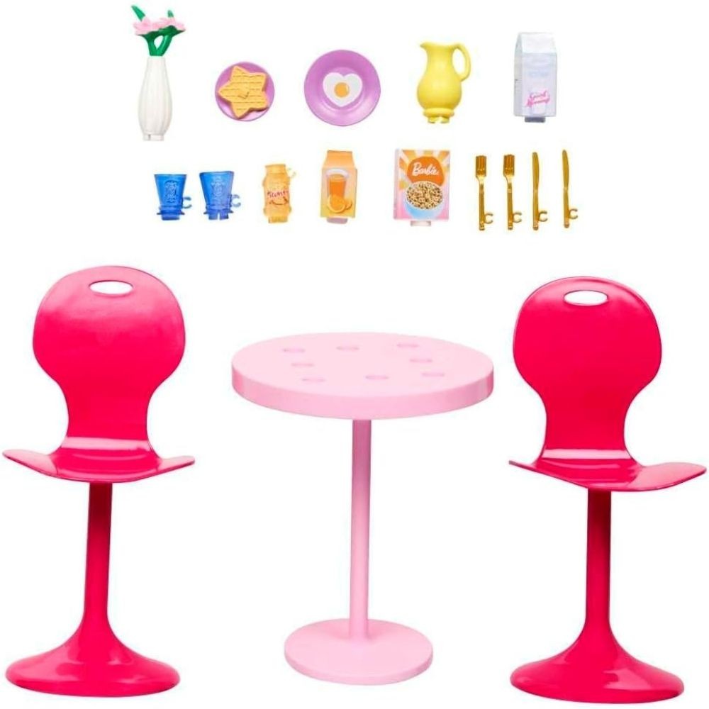 Mesa De Desayuno Barbie Basic Furniture Mattel Hpt51