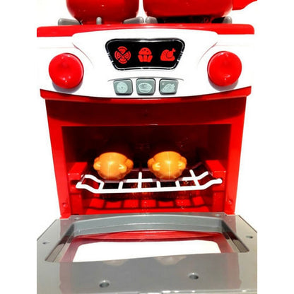 Cocinita Con Horno Color Rojo 1201698 E.normal Color Rosa
