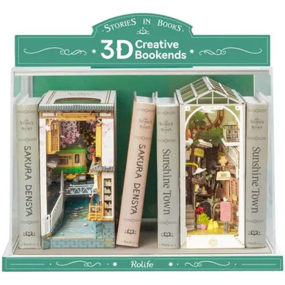 Robotime Puzzle 3d Book Nook Sakura Densya Tgb01 Rolife