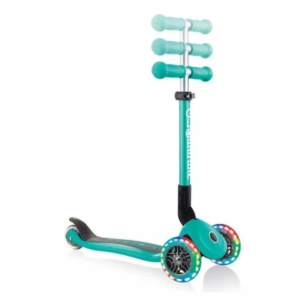 Globber Monopatin Junior Plegable Y C/luces Turquesa 437-107