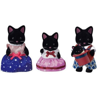Sylvanian Familia De Gatos Negros 4 Figuras 05530sy