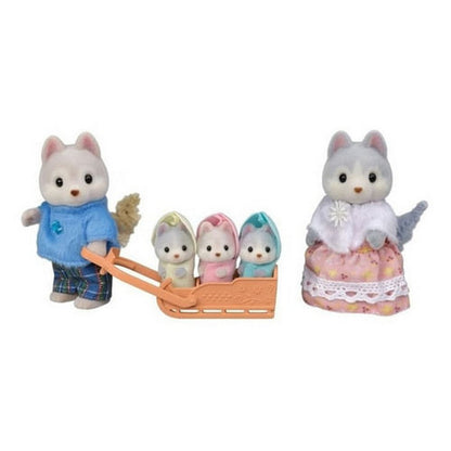 Sylvanian Familia Husky 4 Figuras 05636sy