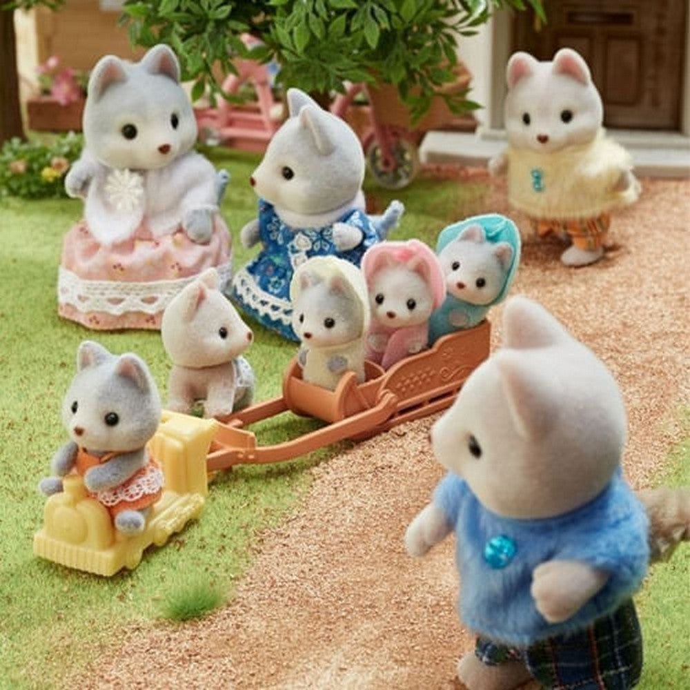 Sylvanian Familia Husky 4 Figuras 05636sy
