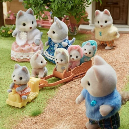 Sylvanian Familia Husky 4 Figuras 05636sy