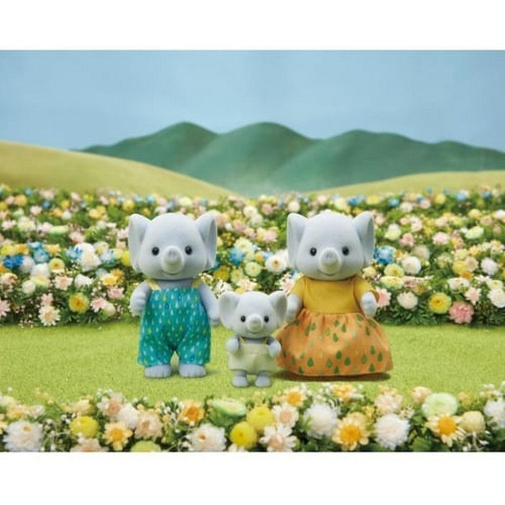 Sylvanian Families Familia De Elefantes 3 Figuras 05376sy