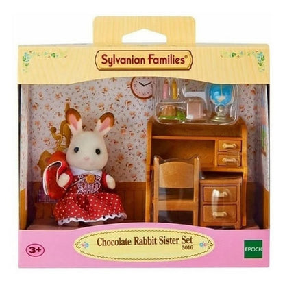 Sylvanian Set De Escritorio Hermana Conejo Chocolate 5016sy