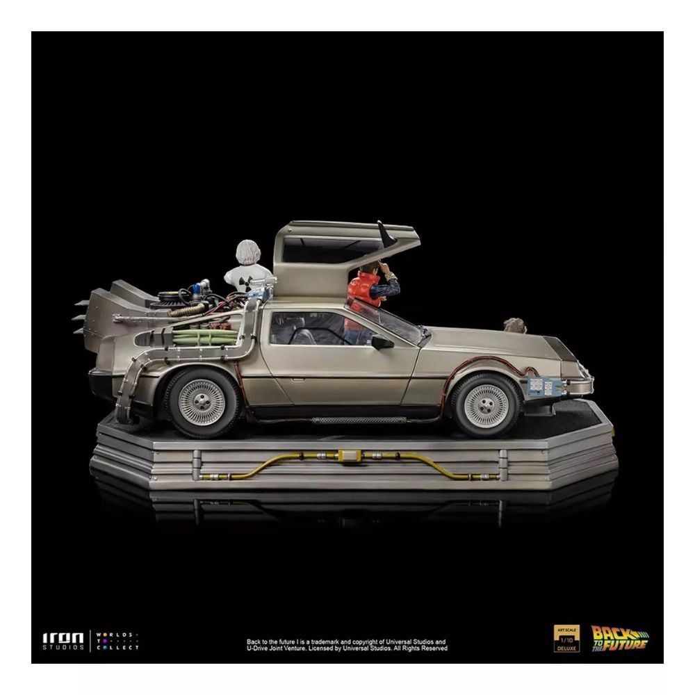 Figura Esc, 1/10 Delorean Full Set Deluxe 82323 Iron Studios