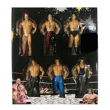 Pack X 6 Muñecos Luchadores 1652019 E.normal
