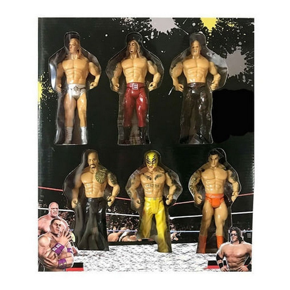 Pack X 6 Muñecos Luchadores 1652019 E.normal