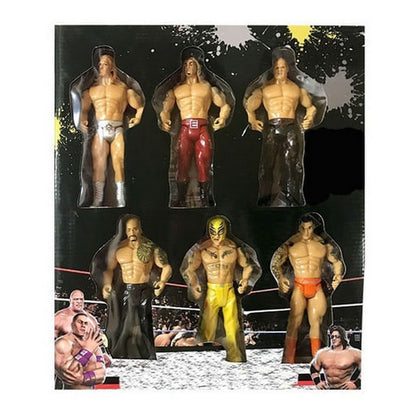 Pack X 6 Muñecos Luchadores 1652019 E.normal