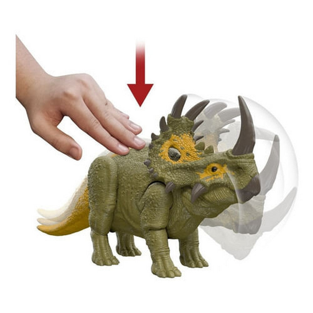 Figura De Acción Sinoceratops Roar Strikes Hdx43 De Mattel Jurassic World