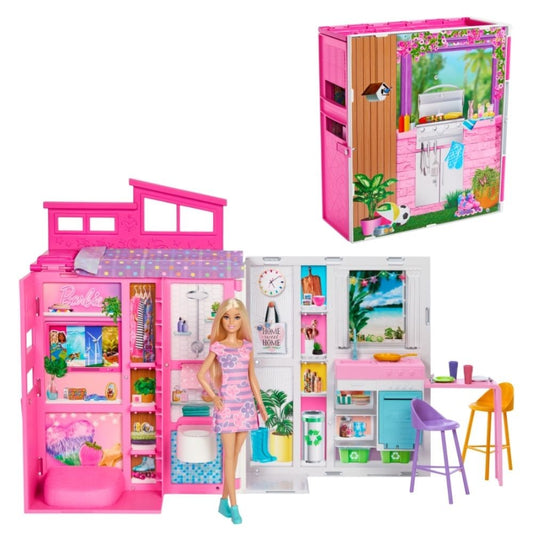 Barbie Casa De Muñecas Glam Con Muñeca Hrj77 Mattel