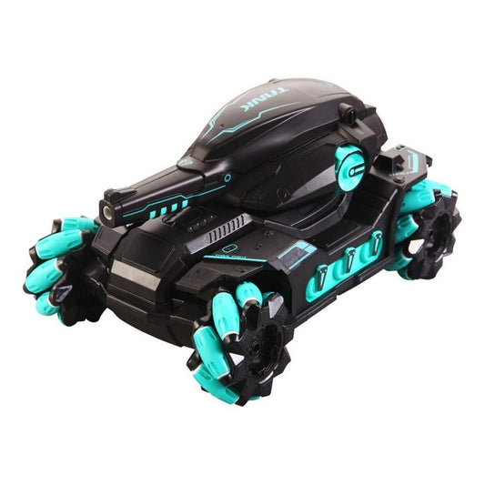 Tanque De Guerra De Pelea A R/c Con Reloj Hd3988 Shine Color Turquesa